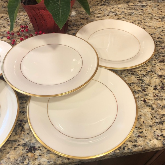 Lenox Eternal Fine Ivory China Dinner Plates Set of 5 - Picture 2 of 7